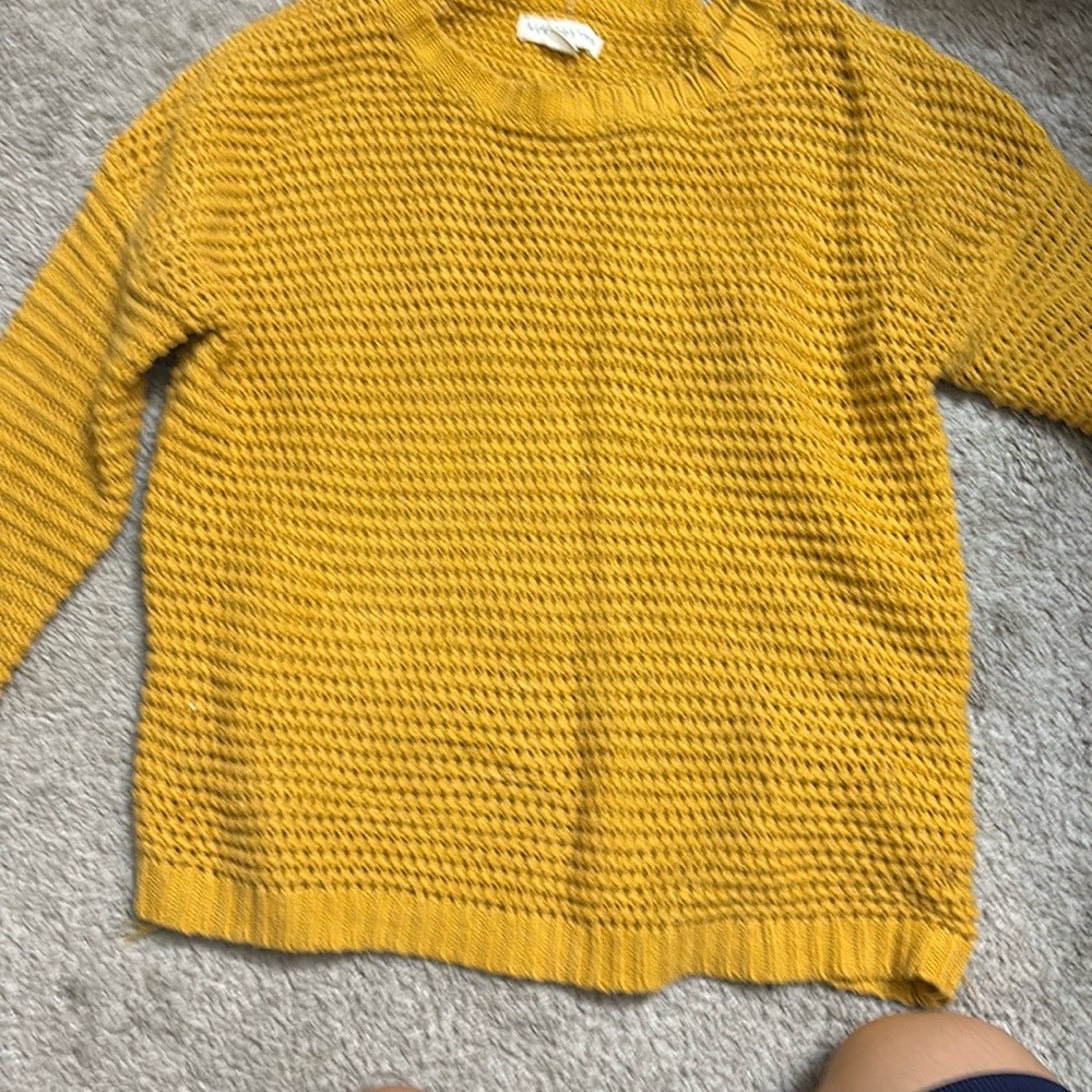 Aeropostal Cozy Mustard Sweater